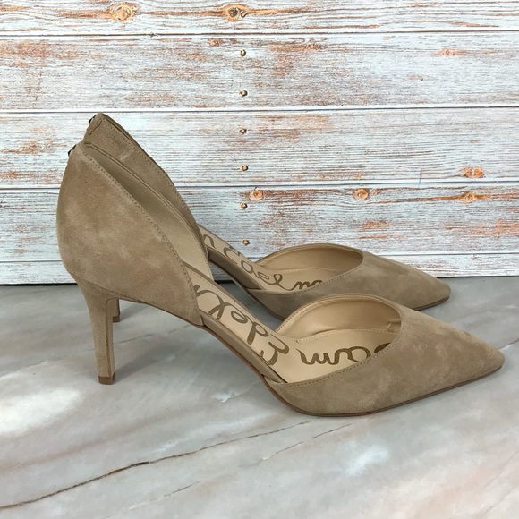 Sam Edelman Tesla D’orsay Pumps in Tan Suede - Picture 4 of 8